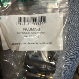 XLR Cable Connector( Male 3 pole )